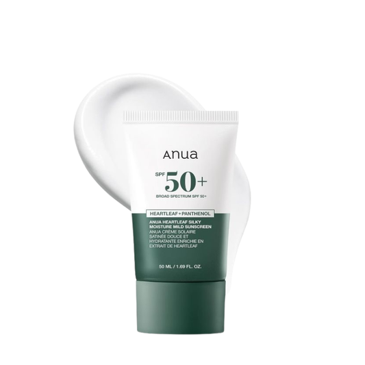 Anua Heartleaf Silky Moisture Mild Sunscreen SPF 50+ 50ML