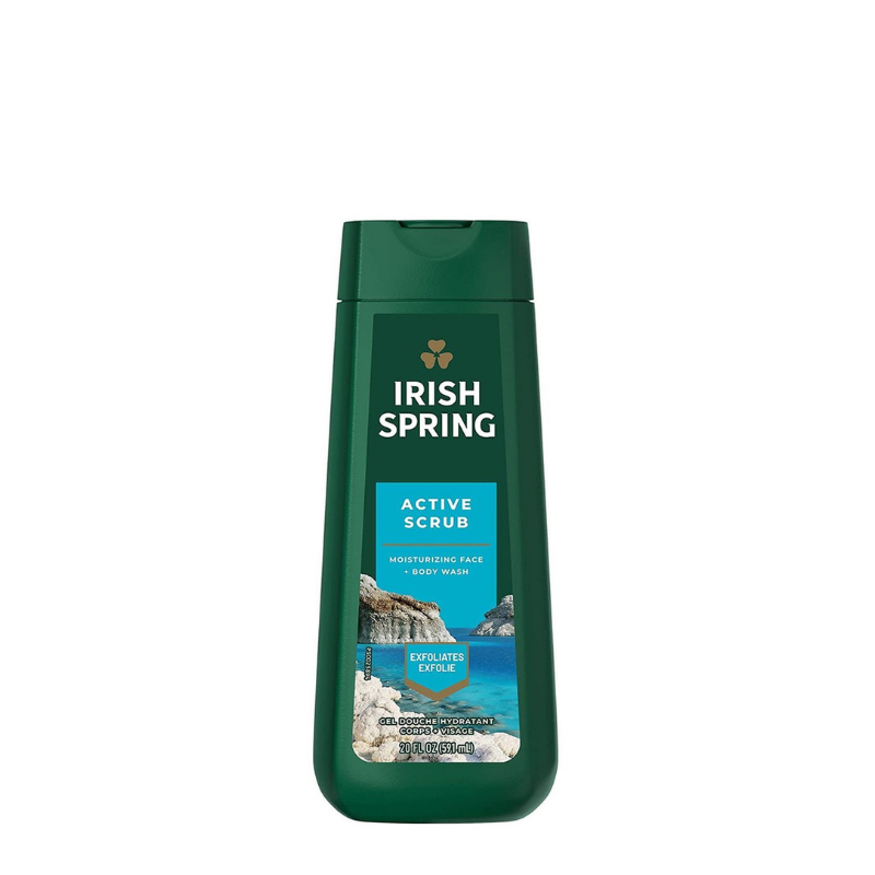 Irish Spring Activ Scrub Body Wash 591ML
