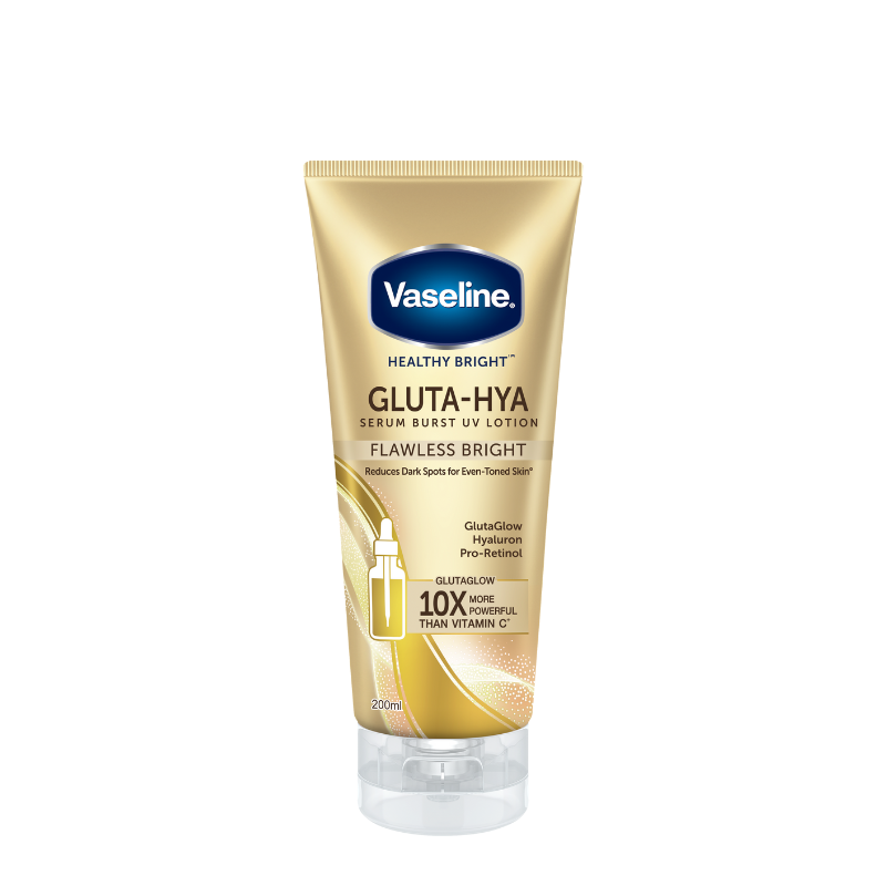 Vaseline Gluta Hya Serum Burst UV Lotion Flawless Glow