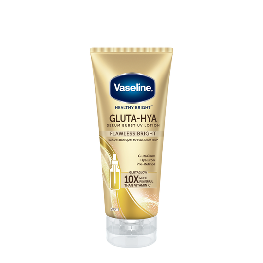 Vaseline Gluta Hya Serum Burst UV Lotion Flawless Glow