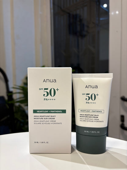 Anua Heartleaf Silky Moisture Mild Sunscreen SPF 50+ 50ML